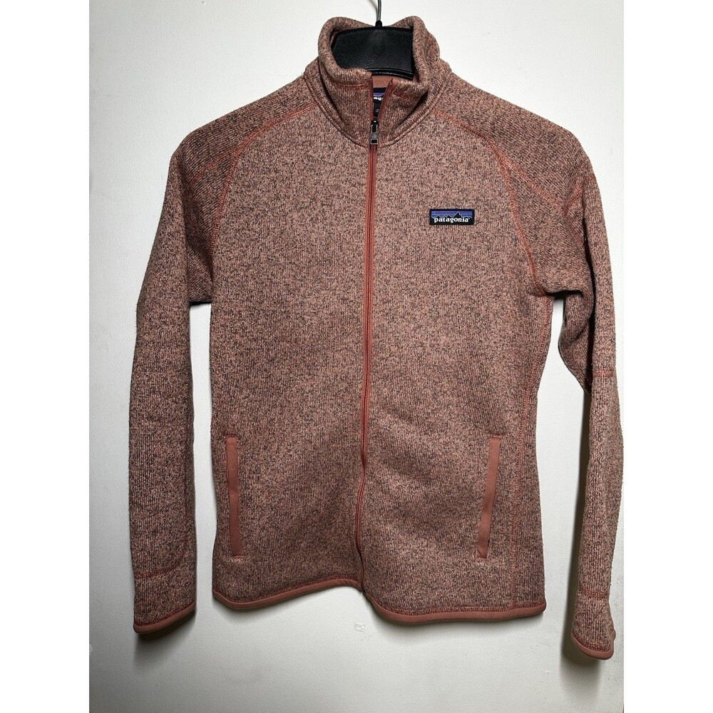 Patagonia Women Small Fleece Zipper Jacket Pink/Rust